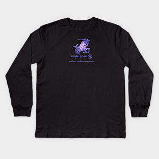 Flawed Capricorn Kids Long Sleeve T-Shirt